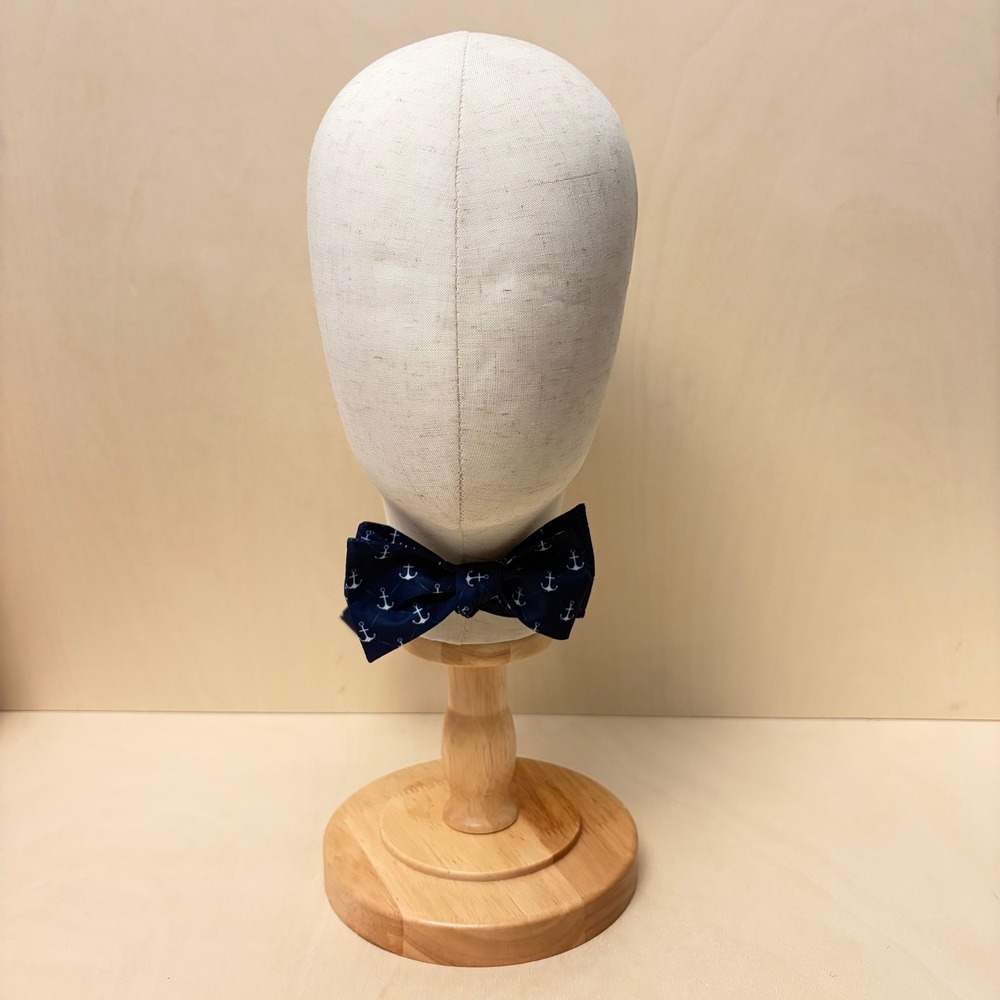 Simply Southern Bow Tie Mens Navy Blue Nautical Anchor NEW Preppy Adjustable